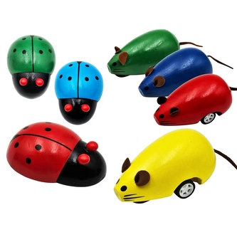 Dřevěné zvířátko na kolečkách