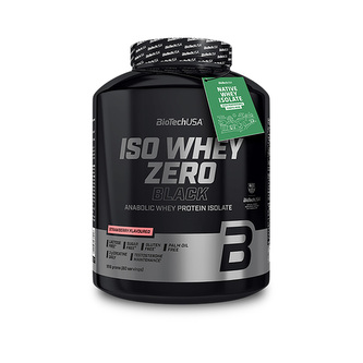 BioTech Iso Whey Zero Black 1816 g strawberry (jahoda)