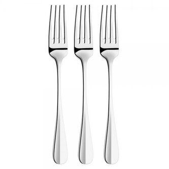 DuraHome Vidlička dezertní CAPRI, 3ks, stříbrná