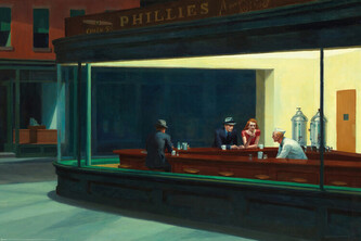 Plakát, Obraz - Edward Hopper - Nighthawks, 120 × 80 cm