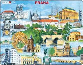 LARSEN Puzzle Praha památky 66 dílků