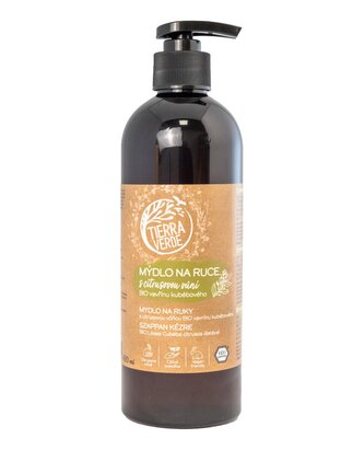 Tierra Verde Tekuté mýdlo na ruce - BIO Vavřín 480 ml - s českým bio jitrocelem