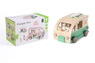 Obytný vůz vkládačka dřevěný v krabici 26x16x15cm