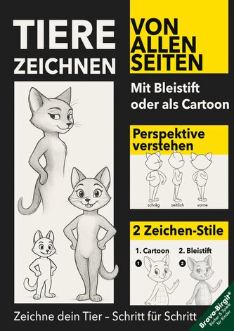 Tiere zeichnen lernen von allen Seiten