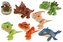 Dinosaurus kousací plast 8cm mix druhů na kartě 13x16x4cm