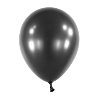 Balonky černé perleťové – 28 cm/11", Pearl Jet Black, 50 ks