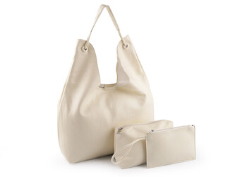 Velká kabelka 3v1 45x28 cm - 1 ks - 1 krémová světlá