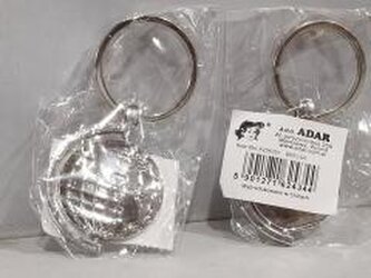 Brelok metalowy globus