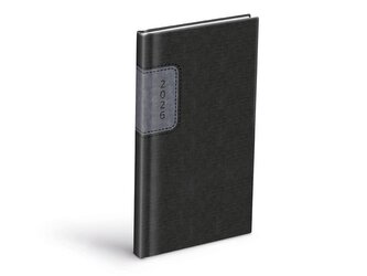 diář 2026 T806 PU gray/dark gray 90x170mm 7781512