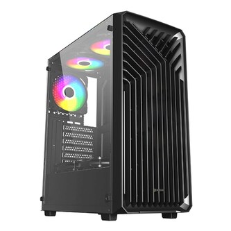 VeinX case OD15A-BK, ATX, Průhledná bočnice, Černá