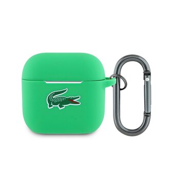 Lacoste Liquid Silicone Croc Logo Pouzdro pro AirPods 4 Green