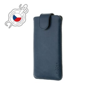 Fixed Kožené pouzdro Posh, velikost 6XL+, modré