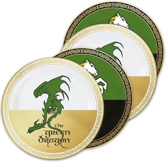 Pán prstenů Set talířů - Taverns (4 kusy)