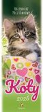 Kalendarz 2026 pocztówkowy 12,5x33cm Koty