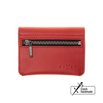 Fixed Kožená peněženka Tripple Wallet z pravé hovězí kůže, červená
