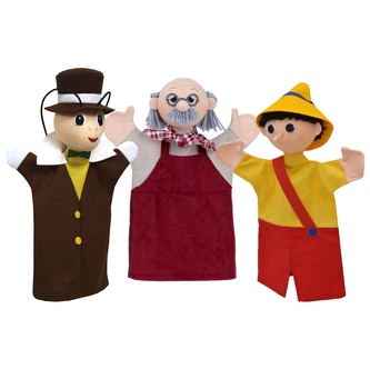 Sada maňásků-Kluk s dlouhým nosem