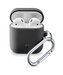 Cellularline Ochranný kryt s karabinou Bounce pro Apple AirPods 1 & 2, černý