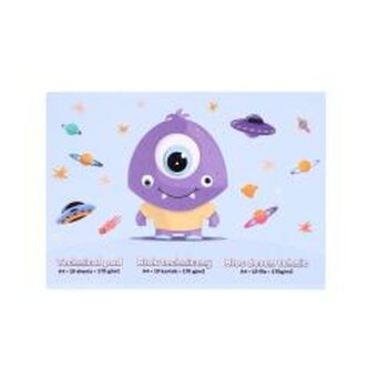 Blok techniczny A4/10K 170g Stworek