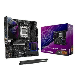 ASRock MB Sc AM5 B850M Riptide WiFi, AMD B850, 4xDDR5, 1xDP, 1xHDMI, WiFi, mATX ASRock MB Sc AM5 B850M Riptide WiFi, AMD B850, 4xDDR5, 1xDP, 1xHDMI, WiFi, mATX