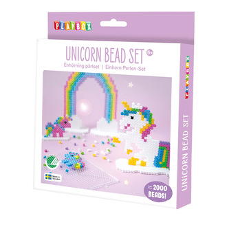 Zažehlovací korálky- UNICORN- 2000 ks korálků, 1 ks tvarované destičky