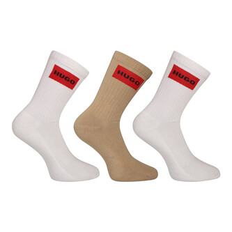 3PACK ponožky HUGO vysoké vícebarevné (50531515 269) M