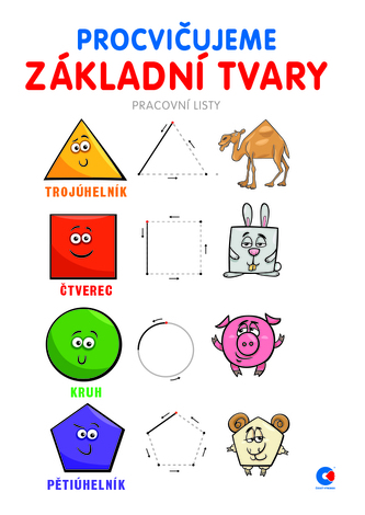 Omalovánka A4 - Procvičujeme základní tvary (12 str. 4/4 + ob. 4/0)
