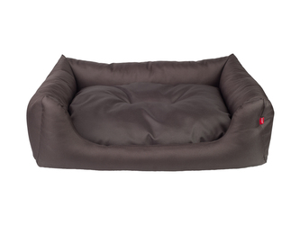 Pelíšek pro psa BASIK SOFA hnědá velikost S 58x46x17 cm