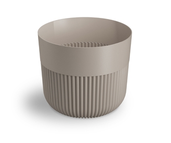 Plastový květináč Alia matný béžový 150 mm