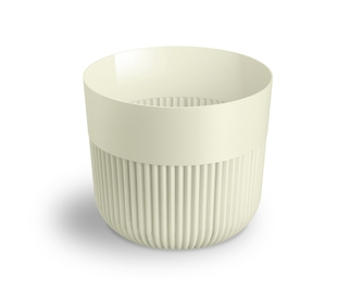 Plastový květináč Alia krémový 150 mm