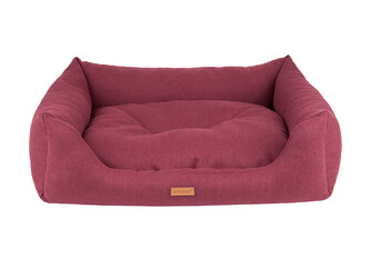 Pelíšek pro psa MONTEGO SOFA vínová velikost L 78x64x19 cm