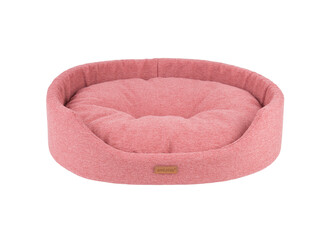 Pelíšek pro psa oválný MONTEGO růžová velikost XXL 86x76x17,5 cm