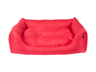 Pelíšek pro psa BASIK SOFA červená velikost L 78x64x19 cm
