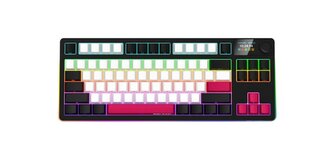 LORGAR Klávesnice KBP70TKLW, TKL mechanická, 75%, bezdrátová herní, černá/červená, CS