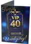 Karnet B6 40 Urodziny męskie VIP RU-004