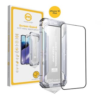 Mobile Origin Yellow Screen Guard with easy application, iPhone 16 Plus