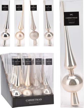 CZUBEK CHOINKOWY 27,5CM 4 RODZAJE KREM