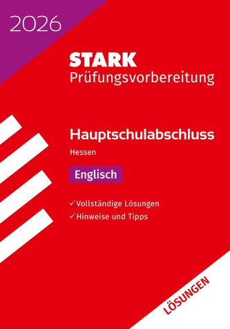 STARK Lösungen zu Englisch - Hauptschulabschluss 2026 Hessen - Prüfungsvorbereitung