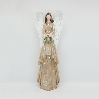 ANGEL Figurka LED 23x13x63cm