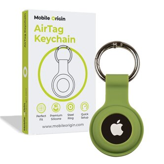 Mobile Origin AirTag KeyChain, green