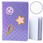Notatnik B6/80K linia brokat naszywki fiolet