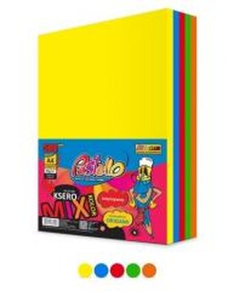 Papier ksero A4 80g 5 kolorów 500 arkuszy