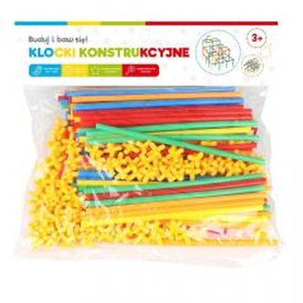 Klocki konstrukcyjne słomki 220el