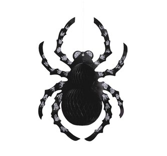 Závěsná dekorace pavouk s glitry – 35 cm