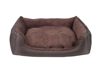 Pelíšek pro psa ASPEINA SOFA hnědá velikost XS 48x46x16 cm