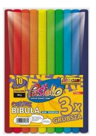 Bibuła mini premium 25x200cm 10 kolorów