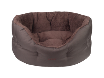 Pelíšek pro psa oválný ASPEINA COLOSSEUM hnědá velikost S 47x40x21 cm