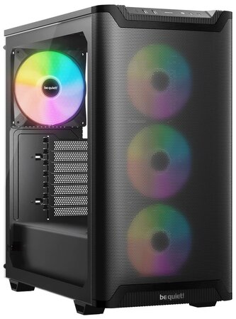 Be quiet! skříň PURE BASE 501LX / ATX / 4xARGB fan / USB-C / 2xUSB 3.2 / temperované sklo / černá Be quiet! skříň PURE BASE 501LX / ATX / 4xARGB fan / USB-C / 2xUSB 3.2 / temperované sklo / černá