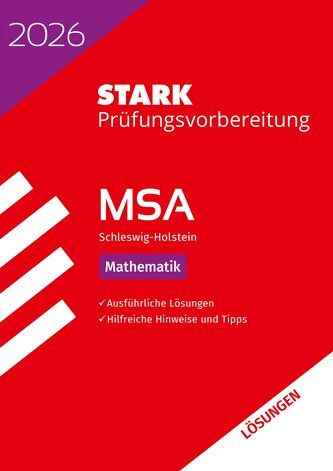 STARK Lösungen zu Mathematik - MSA 2026 Schleswig-Holstein - Prüfungsvorbereitung