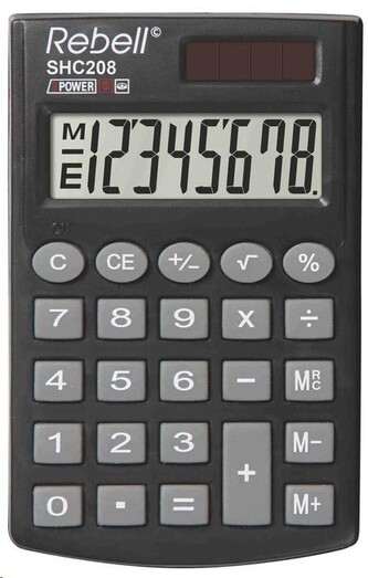 REBELL kalkulačka - SHC208 - černá