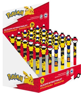 Długopis wymazywalny POKEMON 36szt disp